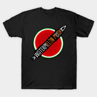 watermelon elon ROCKET musk tshirt T-Shirt